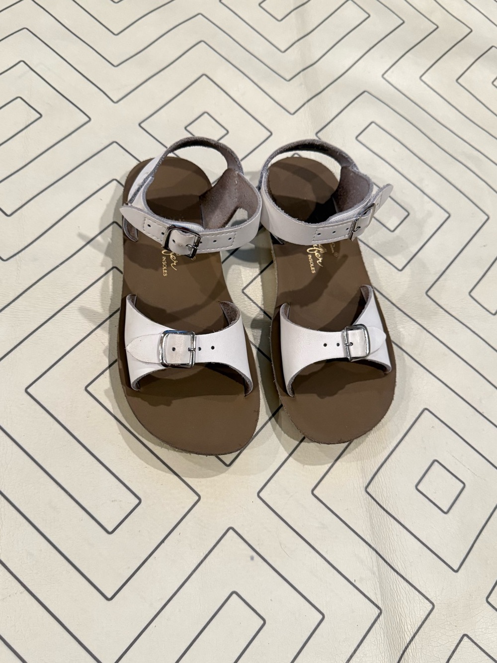 Salt Water Sun-San Surfer Sandals - White